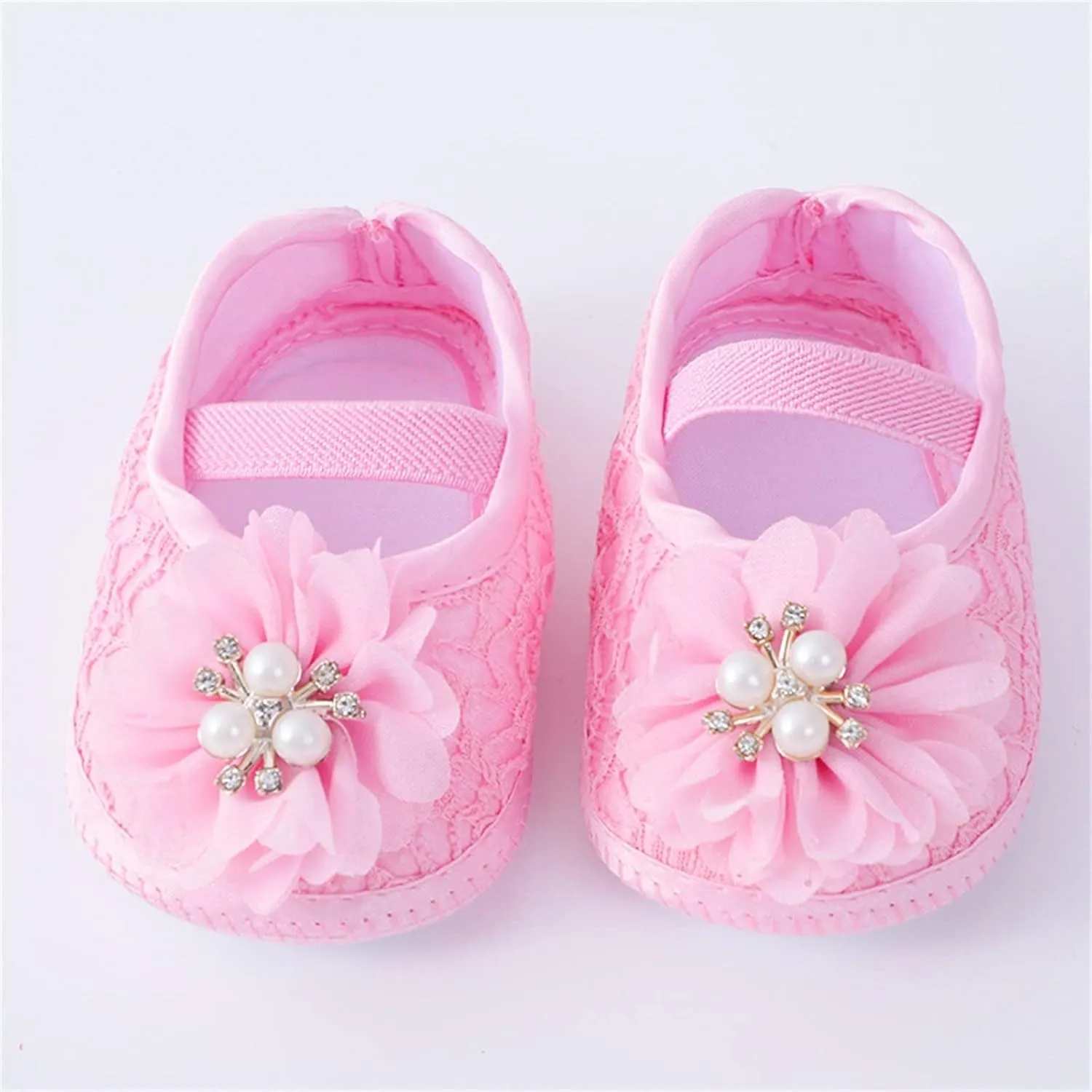 Baby Shoes Fashion Soft Sole Infant Shoes Pearl Dress Flower Princess Shoes Infant Shoes Boy Shoe