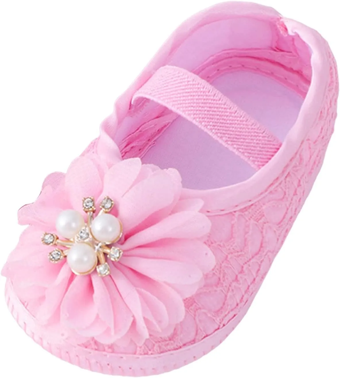 Baby Shoes Fashion Soft Sole Infant Shoes Pearl Dress Flower Princess Shoes Infant Shoes Boy Shoe