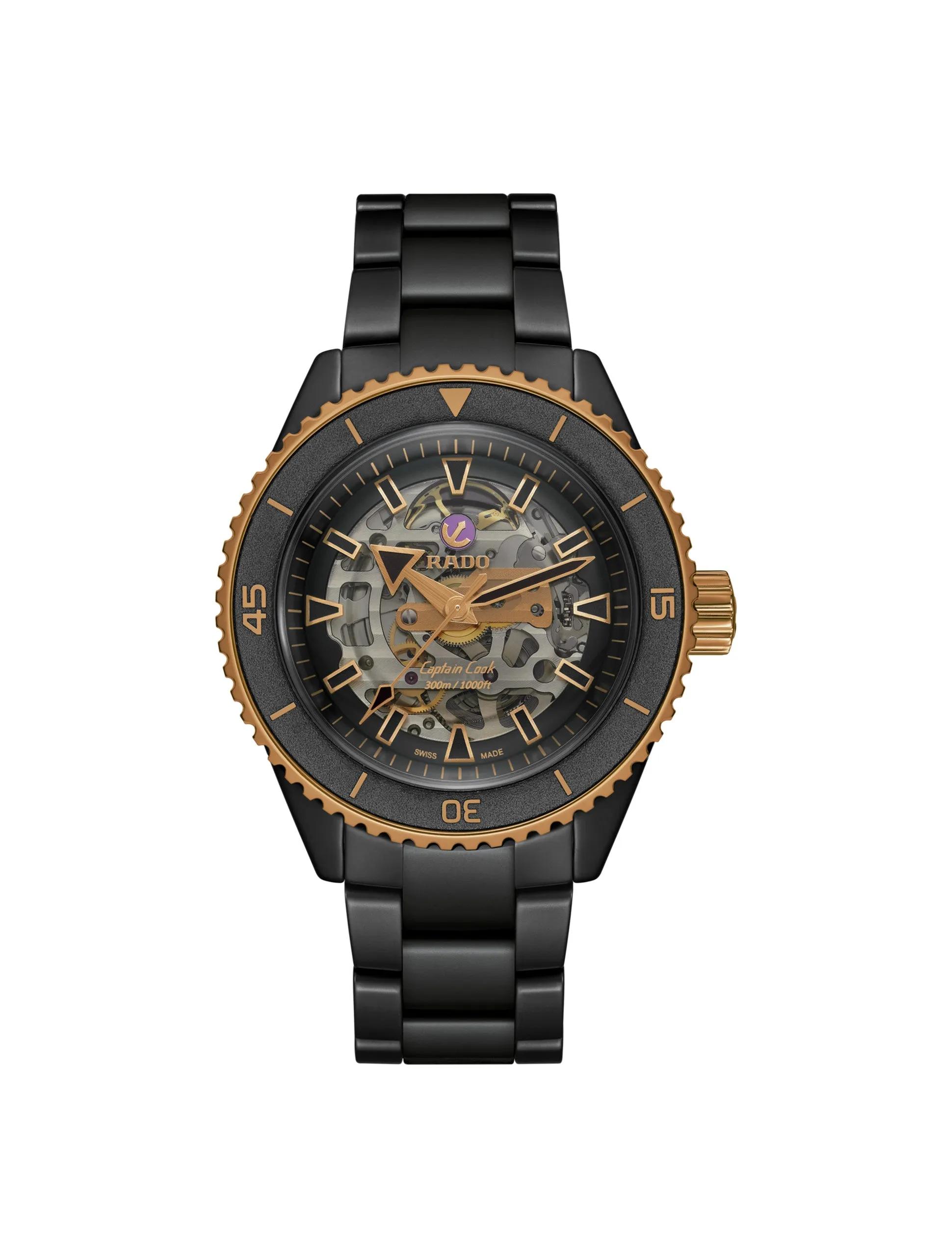 Captain Cook High-Tech Ceramic Skeleton watch