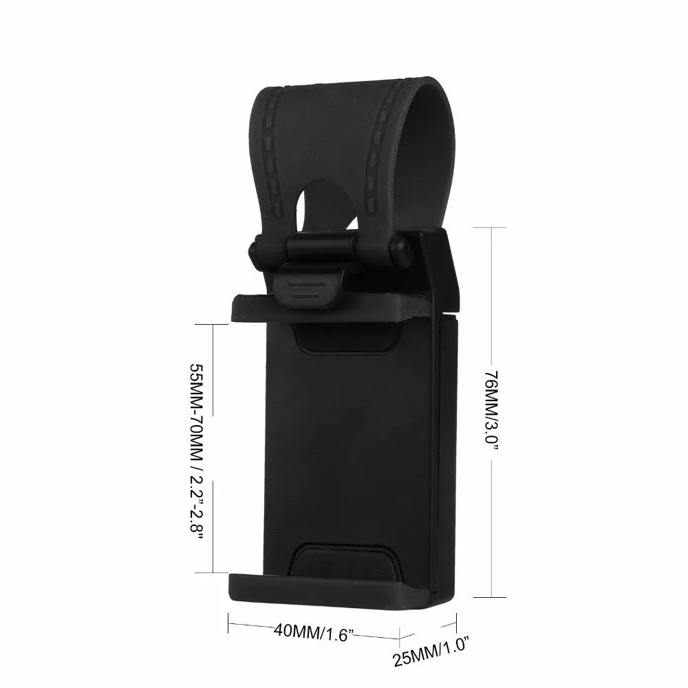 Car Steering Wheel Mobile Phone Holder Clip