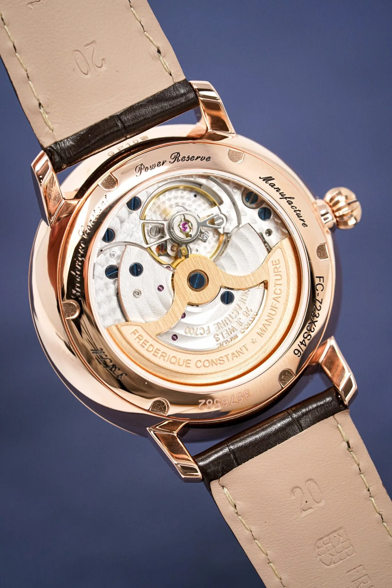 Frederique Constant Men's Watch Slimline Power Reserve Manufacture FC-723WR3S4
