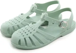 Hee grand Crystal Jelly Heel Sandals For Women Summer Beach Jelly Shoes