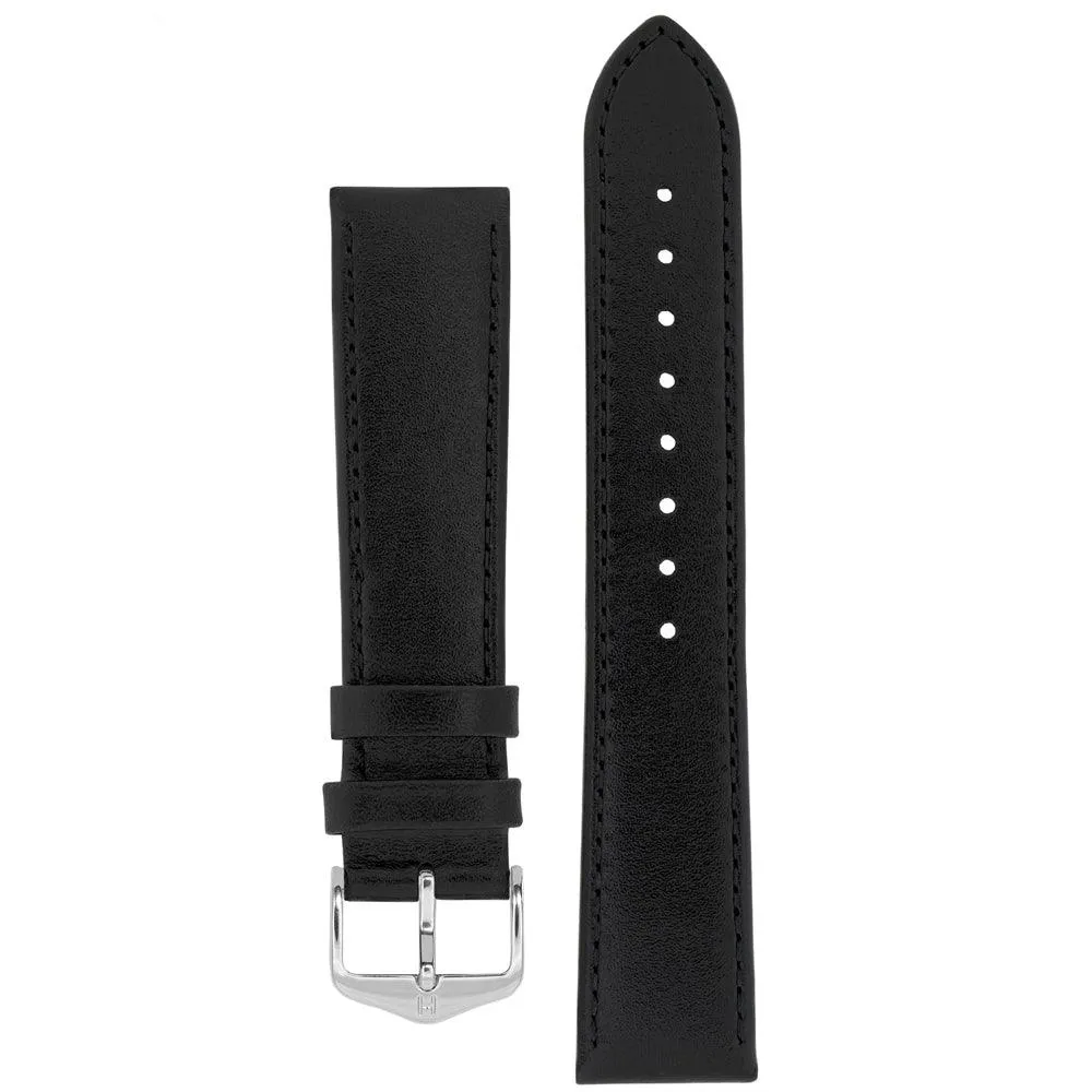 Hirsch OSIRIS Calf Leather Watch Strap (Silver Buckle)