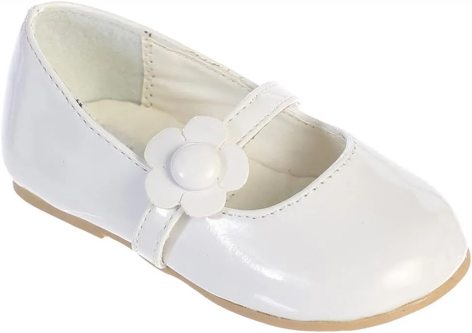 iGirlDress Lovely Patent Leather Mary Jane Party Shoe with Daisy