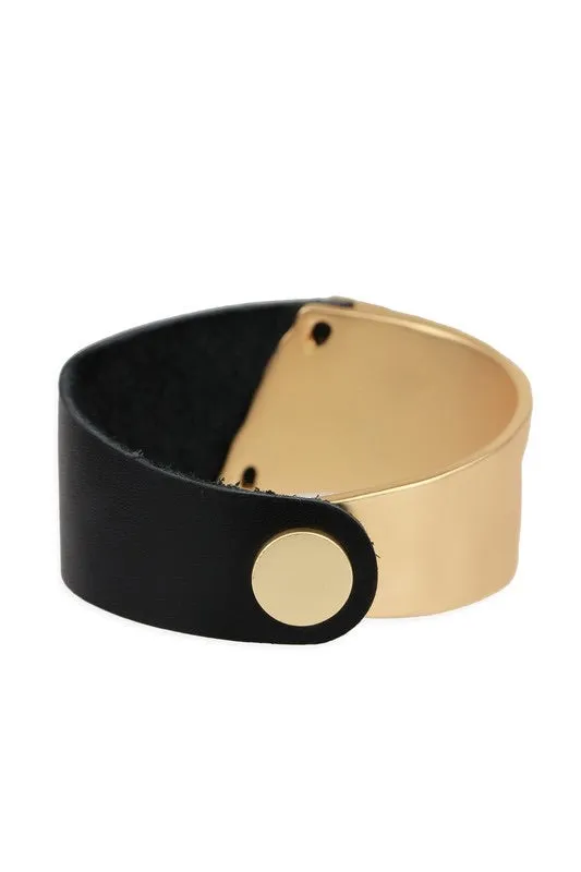 Leather Statement Bracelet