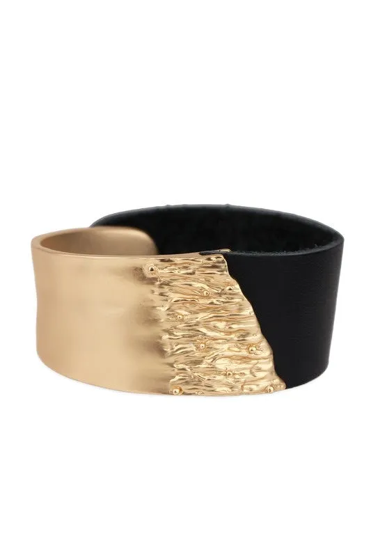 Leather Statement Bracelet