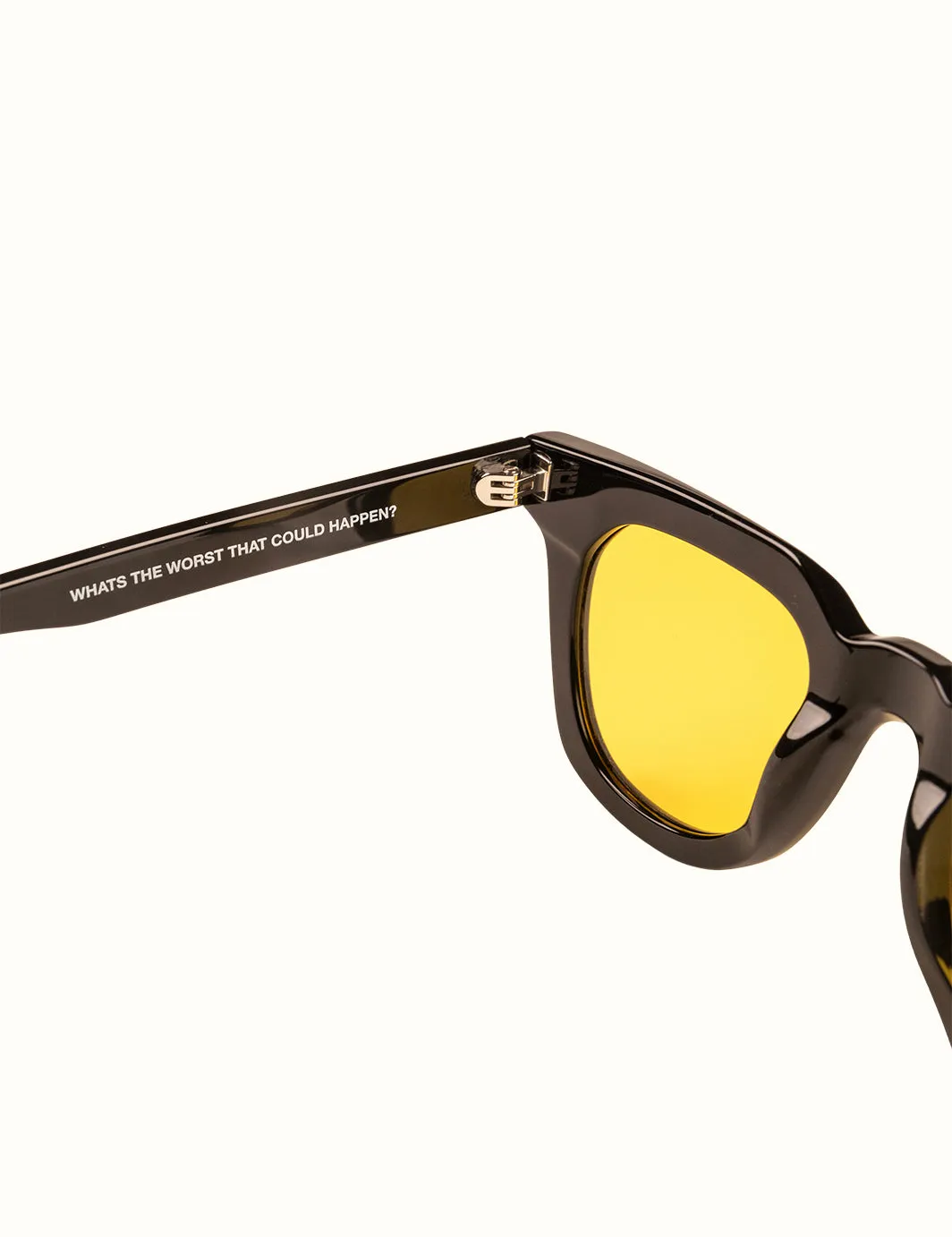 Leisure Unisex Sunglasses - Black / Yellow
