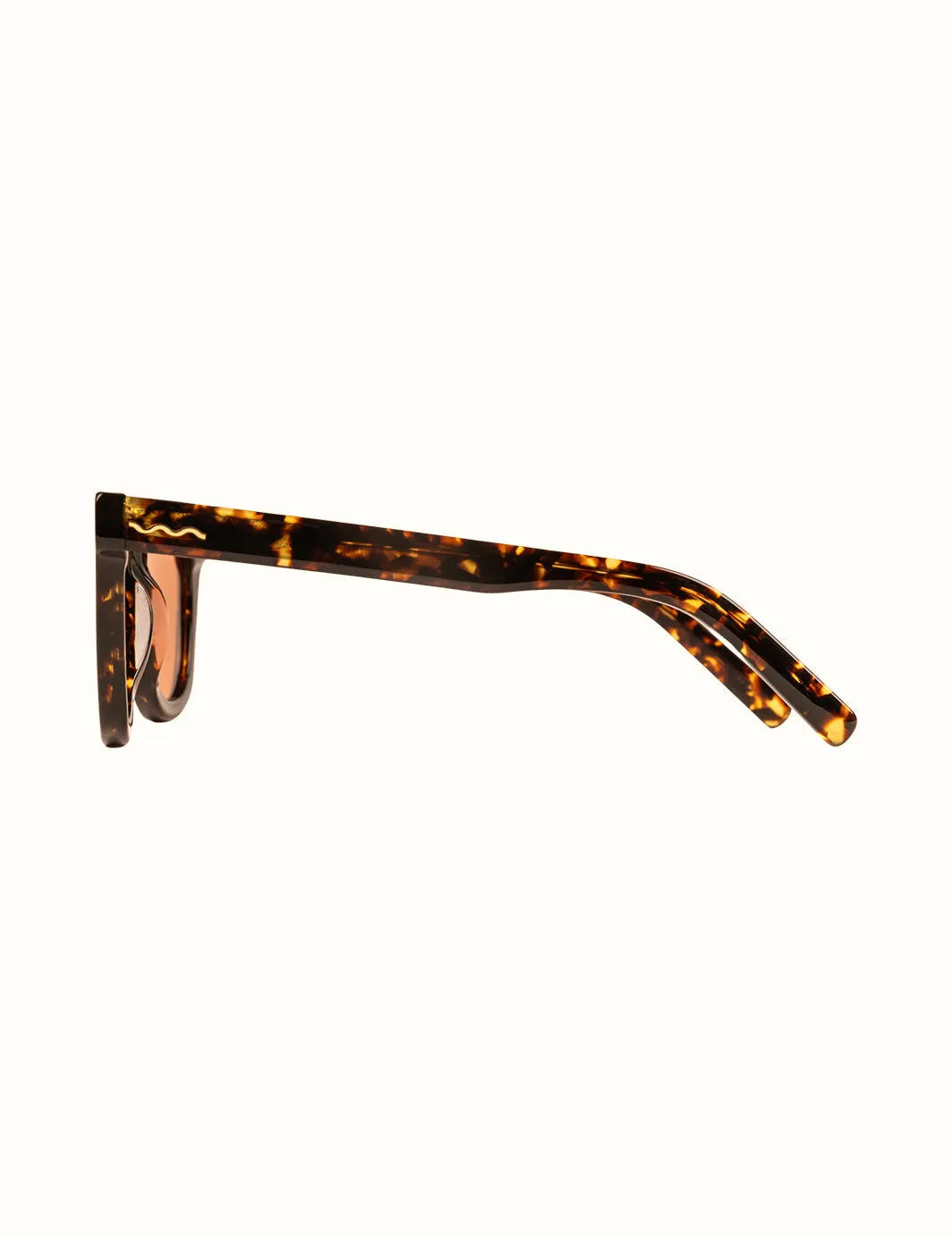 Leisure Unisex Sunglasses - Brown Tortoise / Orange