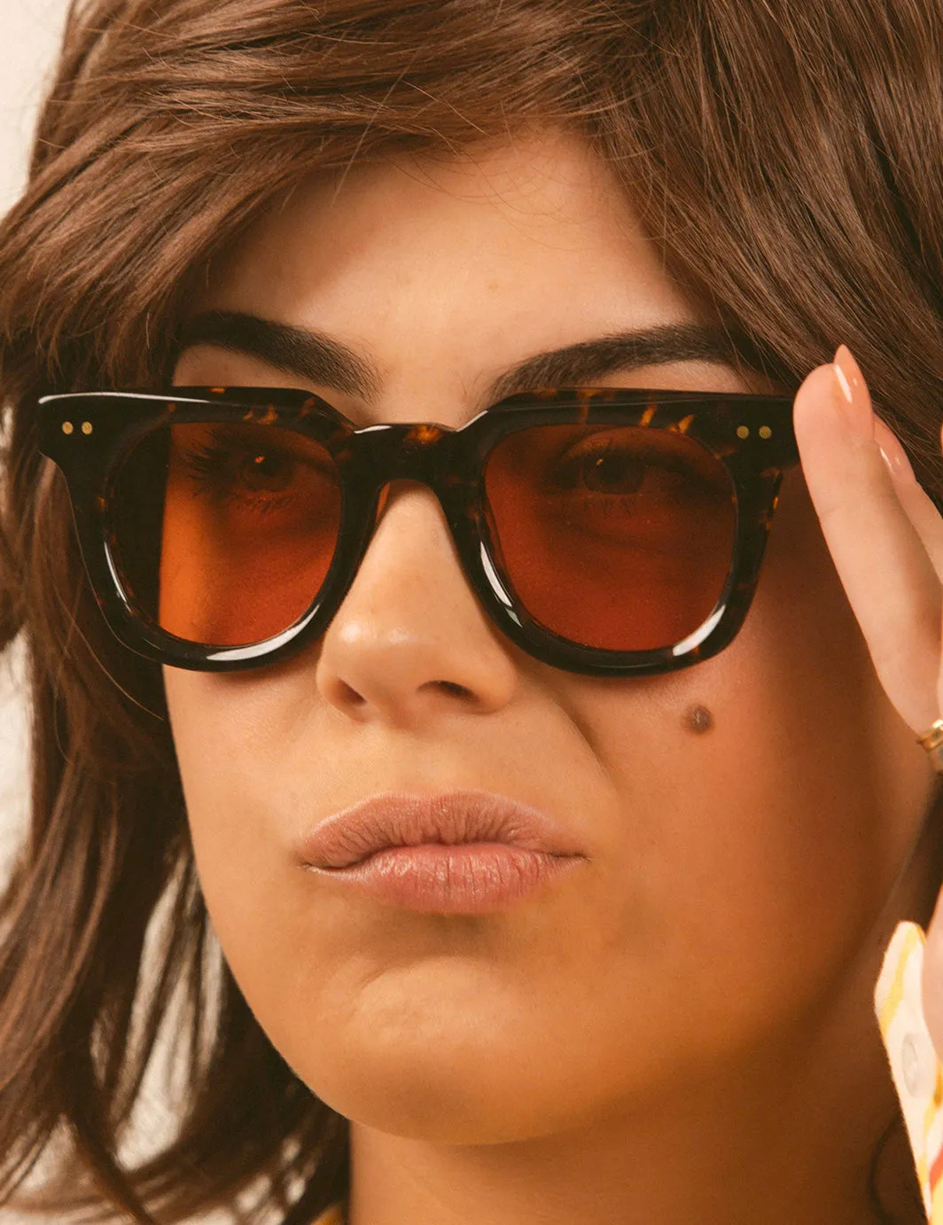 Leisure Unisex Sunglasses - Brown Tortoise / Orange
