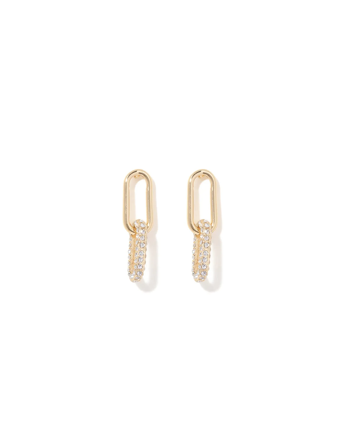 Malani Metal & Stone Link Earrings
