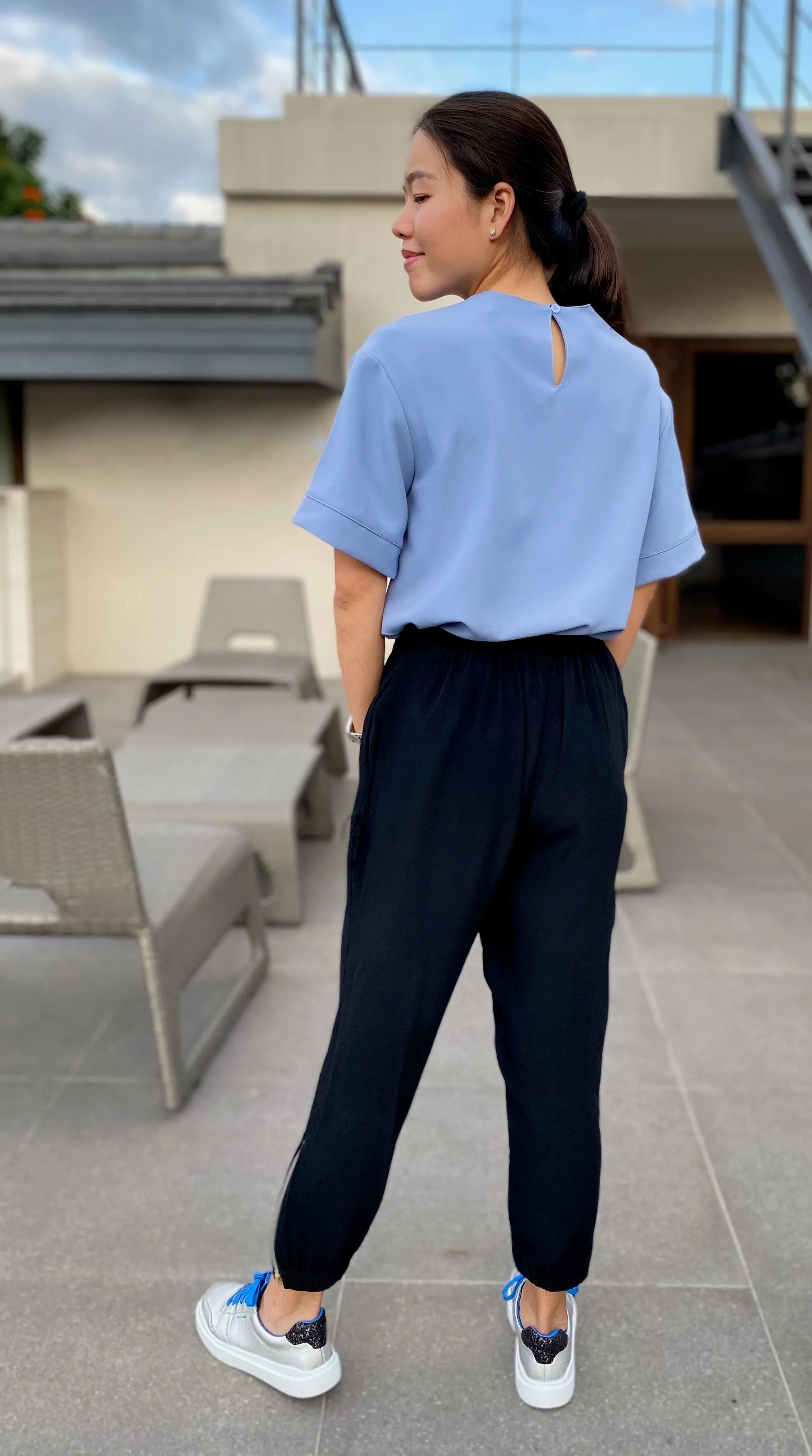 Mikaela Zipper Accent Pants