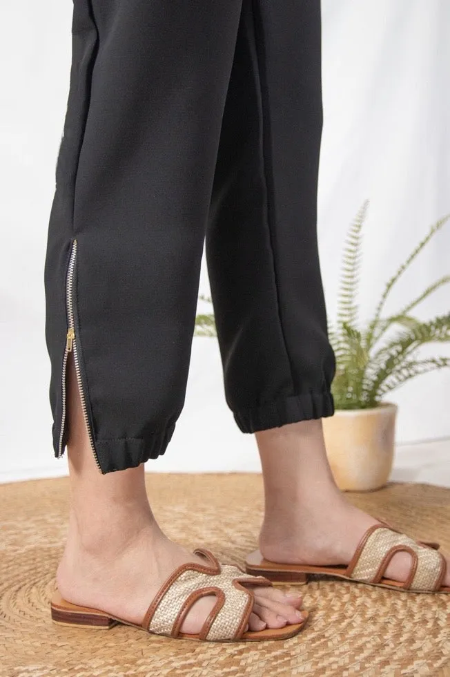 Mikaela Zipper Accent Pants