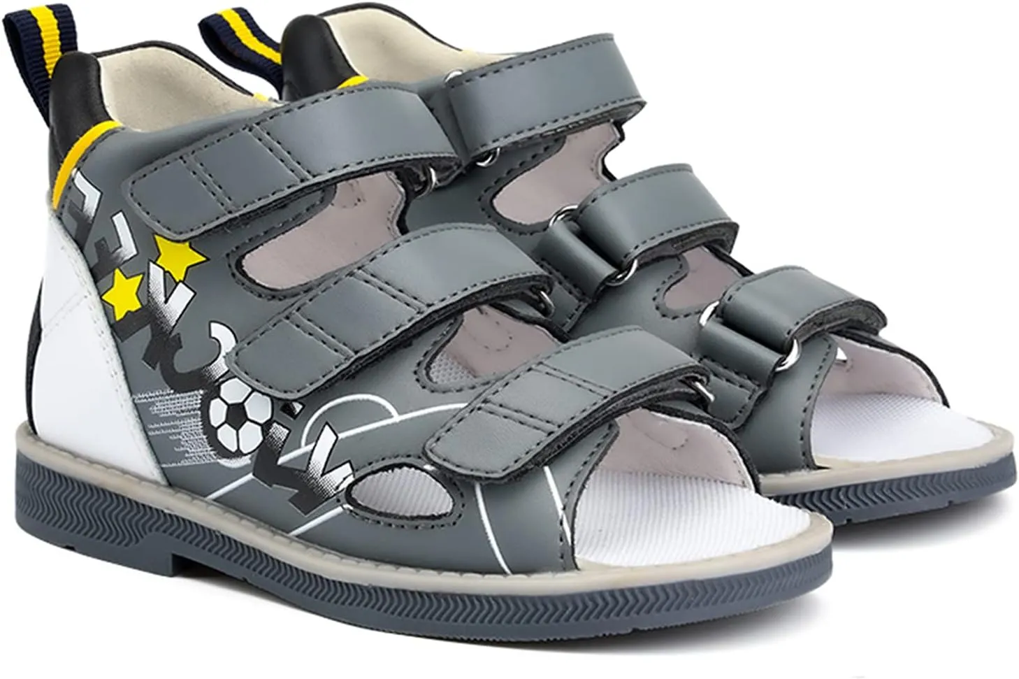 Orthopedic Sandals for Toddlers,Little Kids Leather Corrective Shoes with Arch and Ankle Support for Children's Foot Problems