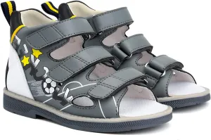 Orthopedic Sandals for Toddlers,Little Kids Leather Corrective Shoes with Arch and Ankle Support for Children's Foot Problems