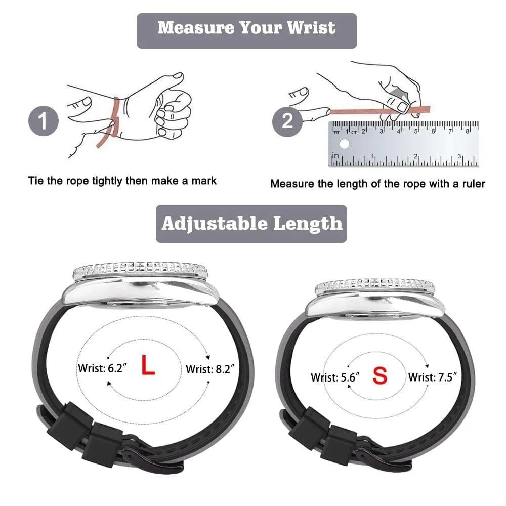 Ritche Smokey/Grey Classic Silicone Quick Release Watch Bands