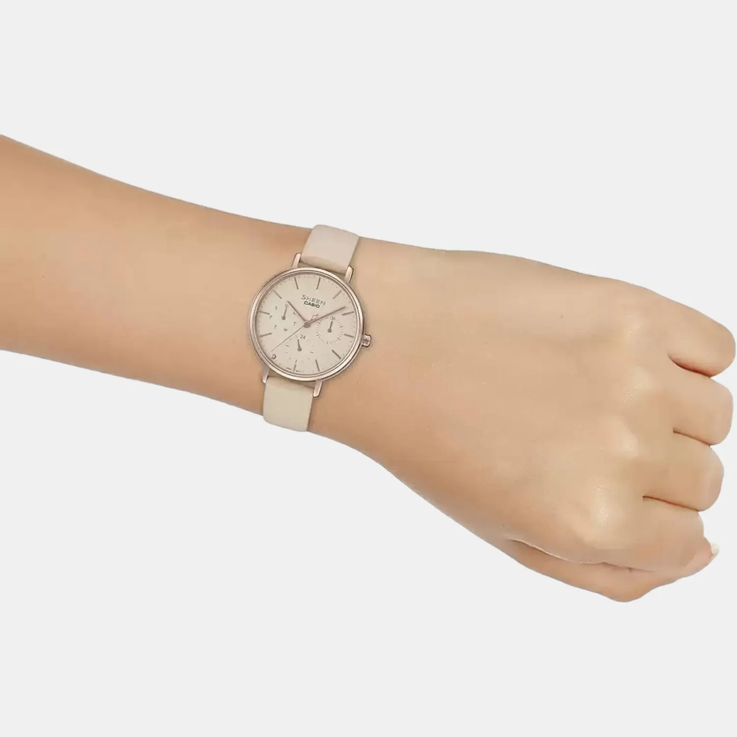 Sheen Women's Chronograph Leather Watch SH233 - SHE-4541CGL-4AUDF