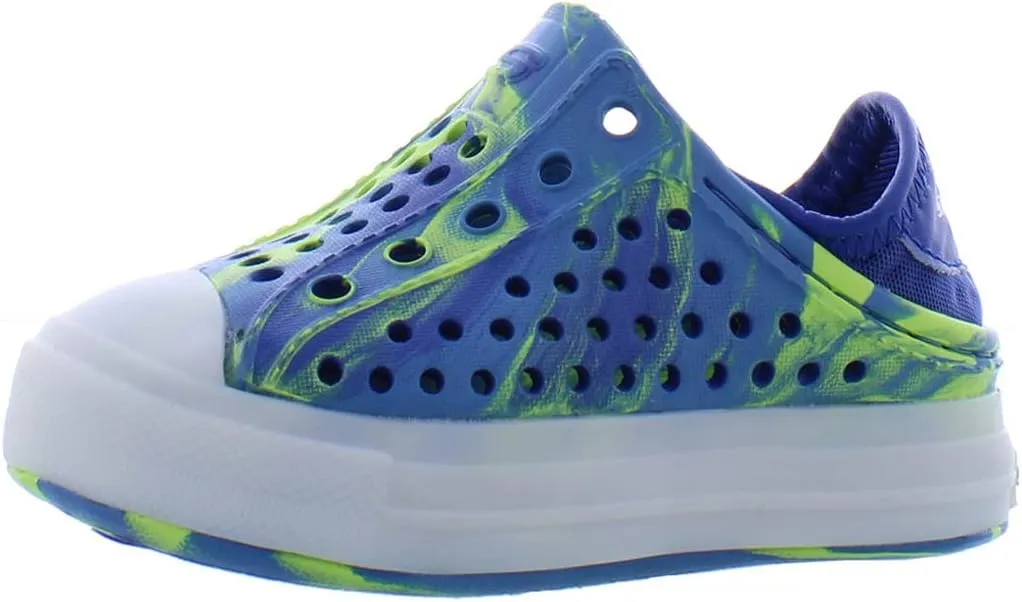 Skechers S Lights Solar Beamz Infant/Toddler Shoes Size 5, Color: Blue/Green