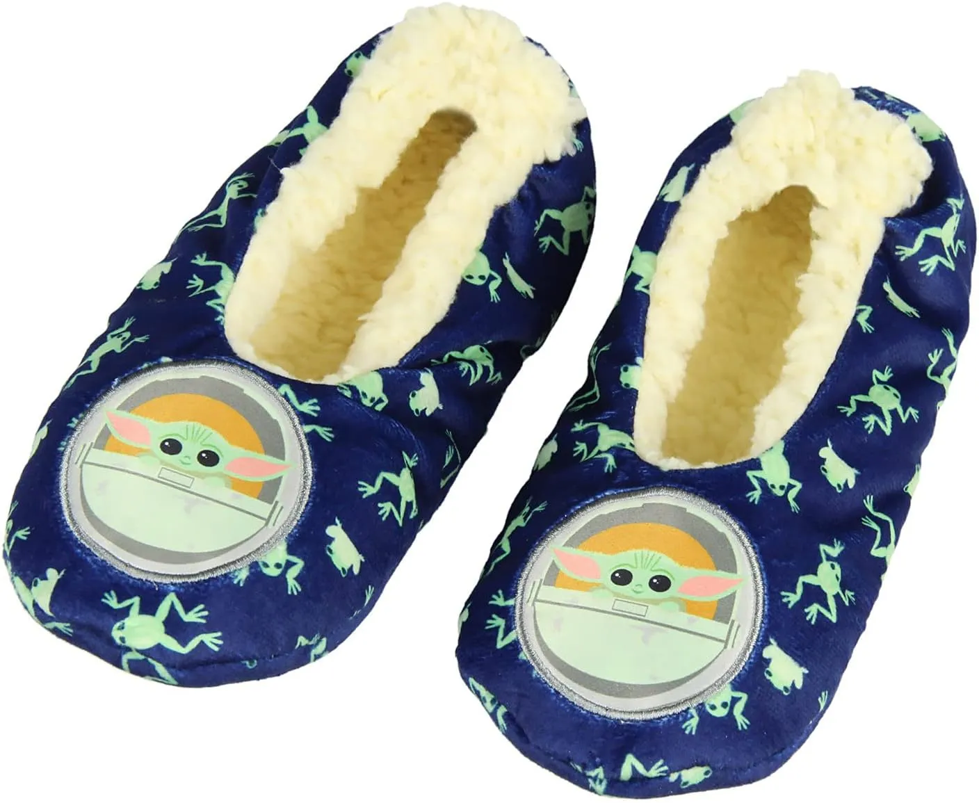 Star Wars Grogu Baby Yoda Slippers Frog Character Slipper Socks With No-Slip Sole For Women Men