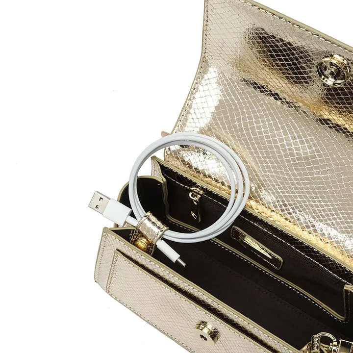 Stunning Strappy Accent Handbag BD 106