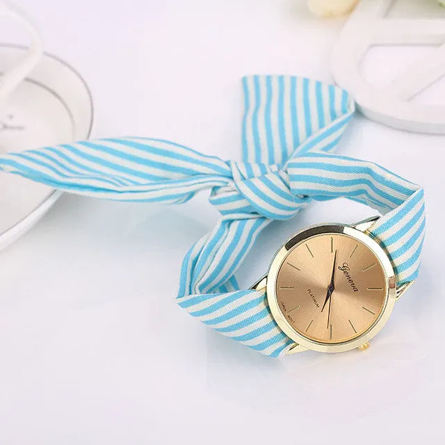 Women Fabric Strap Fashion Casual Watches