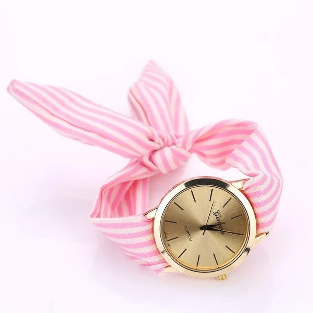 Women Fabric Strap Fashion Casual Watches