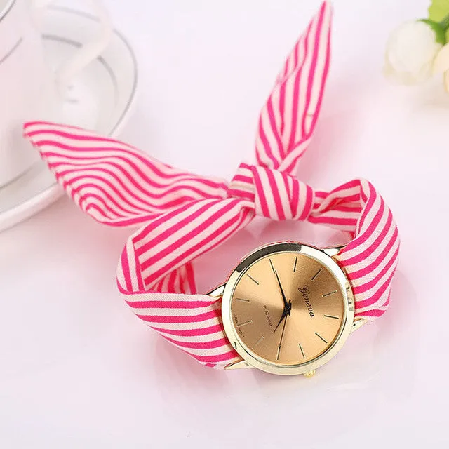 Women Fabric Strap Fashion Casual Watches
