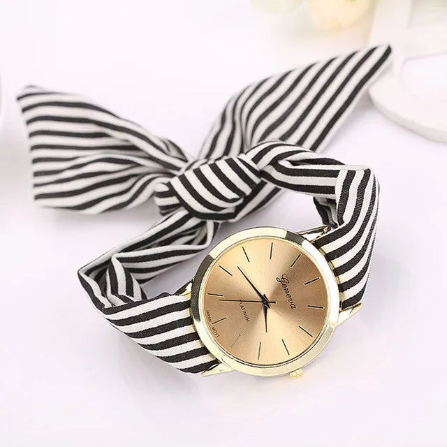 Women Fabric Strap Fashion Casual Watches